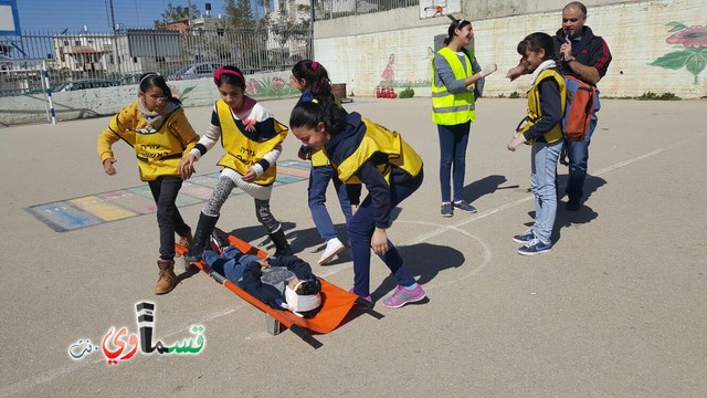 كفرقاسم : نظام وانتظام ومسؤولية في التمرين المدني في مدرسة جنة ابن رشد الابتدائية 